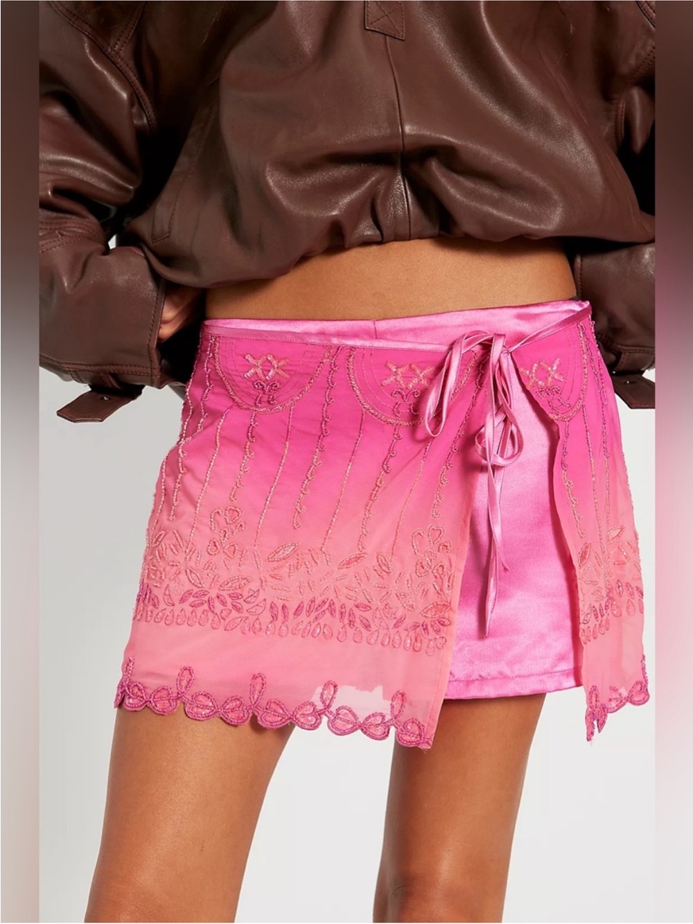 Free People Lala Beaded Skort